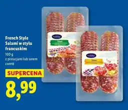 Lidl Salami francuskie z serem comte French Style oferta