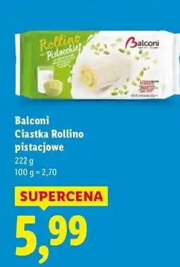 Lidl Ciastka rollino pistacja Balconi oferta