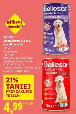 Lidl Karma dla psa z jagnięciną Bellosan oferta