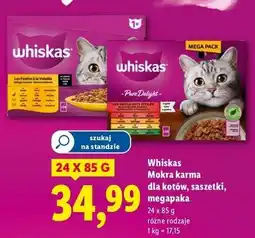Lidl Karma dla kota drobiowa uczta w sosie Whiskas oferta