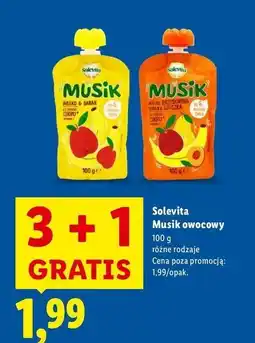 Lidl Musik jabłko-banan Solevita oferta