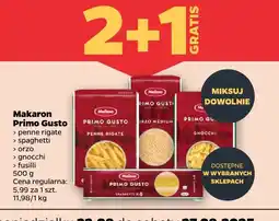 Netto Makaron Primo Gusto różne rodzaje 2+1 GRATIS oferta