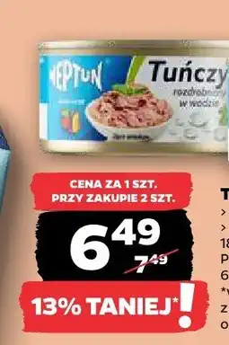 Netto Tuńczyk rozdrobniony Neptun w wodzie oferta