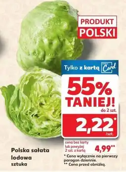 Kaufland Warzywo sałata lodowa Kaufland oferta