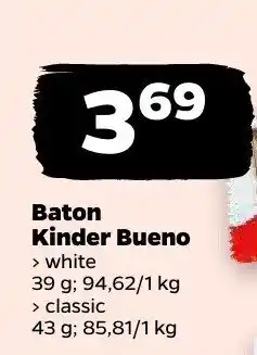 Netto Baton Kinder Bueno white oferta