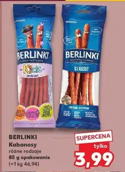 Kaufland Kabanosy, różne rodzaje Berlinki oferta