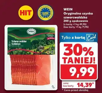 Kaufland Szynka szwarcwaldzka Wein oferta