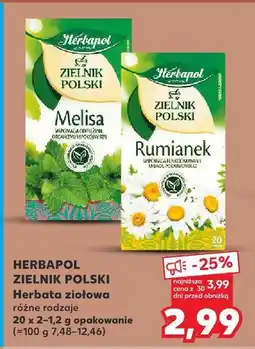 Kaufland Herbata ziołowa Herbapol Zielnik Polski Melisa/Rumianek oferta