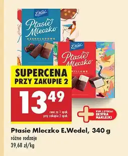 Biedronka Czekolada Ptasie Mleczko różne rodzaje E.Wedel oferta