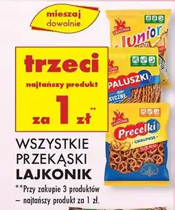 Biedronka Wszystkie przekąski Lajkonik TRZECIA ZA 1 ZŁ oferta