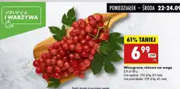 Biedronka Winogrono różowe na wagę Biedronka oferta