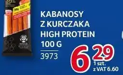 Selgros Kabanosy z kurczaka high protein Duda oferta