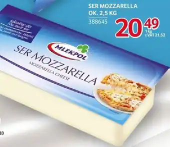 Selgros Ser mozzarella Mlekpol oferta