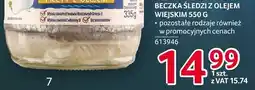 Selgros Beczka śledzi z olejem wiejskim filety 550g Seko oferta