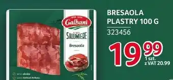 Selgros Bresaola plastry Galbani oferta