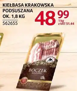 Selgros Kiełbasa krakowska podsuszana Boczek oferta