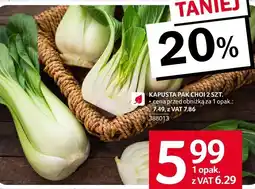 Selgros Kapusta pak choi Selgros oferta