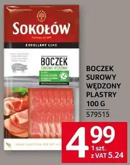 Selgros Boczek surowy wędzony plastry Sokołów oferta