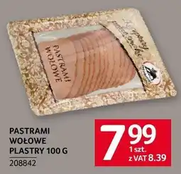 Selgros Pastrami wołowe plastry Selgros oferta