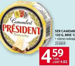 Selgros Ser camembert naturalny President oferta
