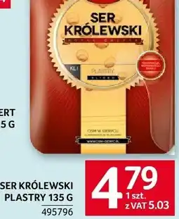 Selgros Ser królewski plastry Selgros oferta