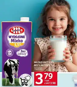 Selgros Mleko UHT bez laktozy 1,5% Mlekovita oferta