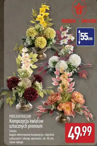 ALDI Sztuczna kompozycja kwiatów Projektdecor oferta