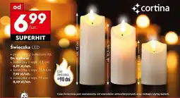 Biedronka Cortina Świeczka LED oferta