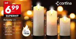 Biedronka Świeczka led Cortina oferta