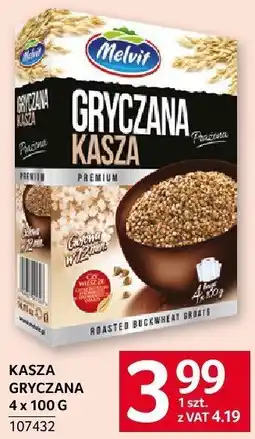 Selgros Kasza gryczana 4x100g Melvit oferta