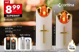 Biedronka Świeczka led Cortina oferta