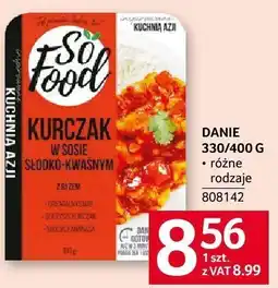 Selgros Danie kurczak w sosie słodko-kwaśnym 330/400 g So Food oferta