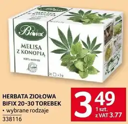 Selgros Herbata ziołowa Bifix 20 torebek oferta