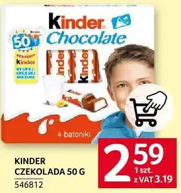 Selgros Czekolada Kinder chocolate oferta