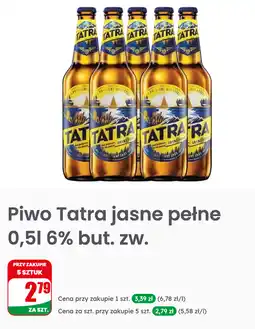 Dino Piwo Tatra jasne pełne 0,5l 6% but. zw oferta