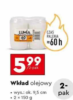 Biedronka Wkład olejowy 60 h Lumia oferta