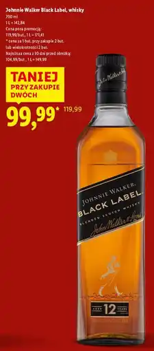 Lidl Whisky Johnnie Walker Black Label oferta