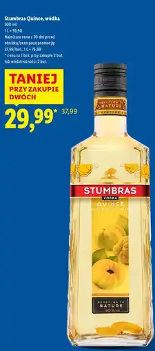 Lidl Wódka Stumbras Quince oferta