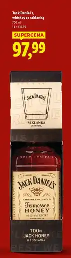 Lidl Whiskey + szklanka Jack Daniel's Tennessee Honey oferta