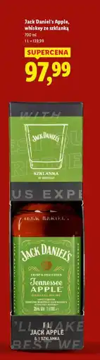 Lidl Whiskey + szklanka Jack Daniel's Tennessee Apple oferta