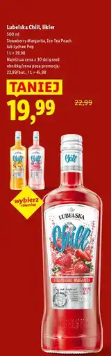 Lidl Likier 21% Lubelska Chill Ice Tea oferta