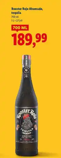 Lidl Tequila ahumado Rooster Rojo oferta