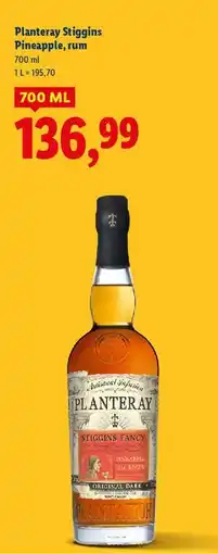 Lidl Rum Planteray Stiggins Pineapple oferta