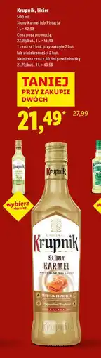 Lidl Likier Krupnik Słony Karmel oferta