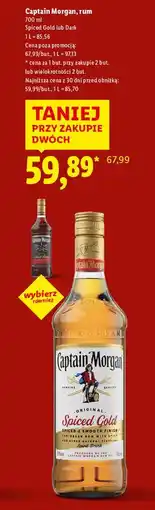 Lidl Rum Captain Morgan Dark oferta