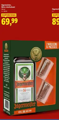Lidl Likier + 2 kieliszki Jagermeister oferta
