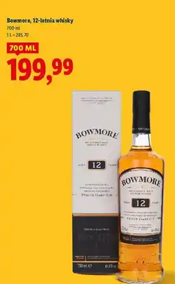 Lidl Whisky karton Bowmore 12 Yo oferta
