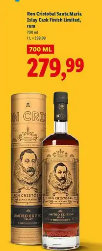 Lidl Rum Ron Cristobal Santa Maria Chenin Blanc Cask Finish oferta