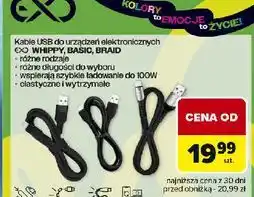 Carrefour Kabel braid usb 2.0 1.2 m czarny Exc oferta