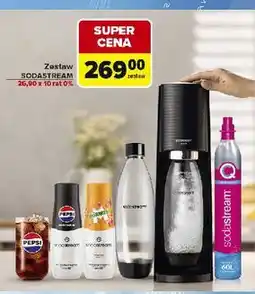 Carrefour Zestaw: urządzenie terra czarny + cylinder cqc butelka syrop pepsi 440 ml mirinda Sodastream oferta